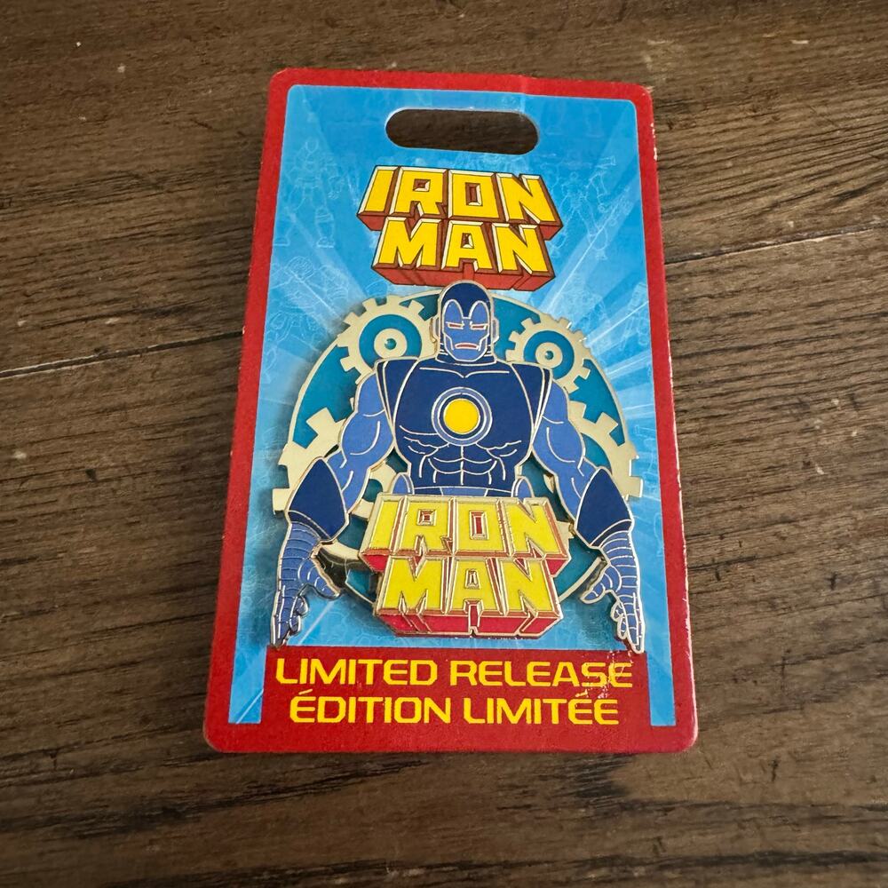 Limited Release Pin 2023 Disney Parks Marvel Classic Iron Man Blue Stealth Suit